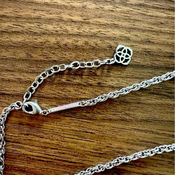 Kendra Scott Elle Drop Earrings and Rayne Necklace in Black Mother of Pearl - Picture 6 of 6